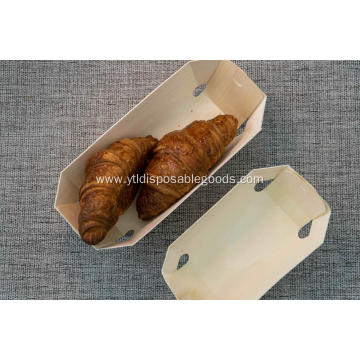 Disposable wooden baking tray